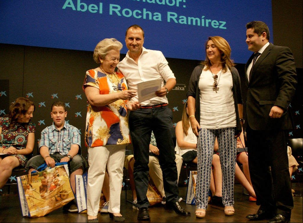 Abel Rocha recoge su premio. Foto Javier Mármol