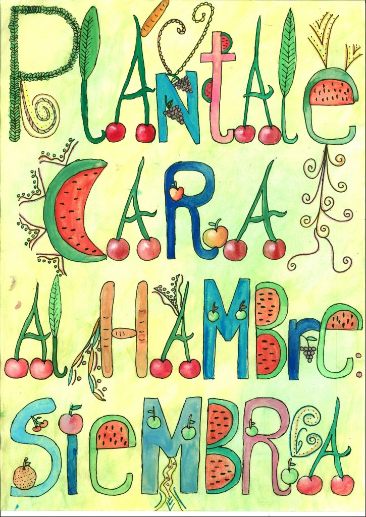 Dibujo de Ana Doblas ganador del Premio Manos Unidas de Carteles para Centros Educativos