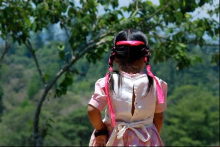 Niña indígena en Chiapas. Foto:Mª Eugenia Díaz