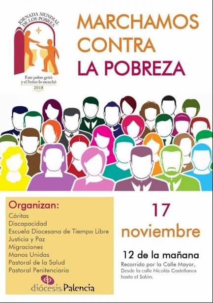 Marcha solidaria por la pobreza. Palencia