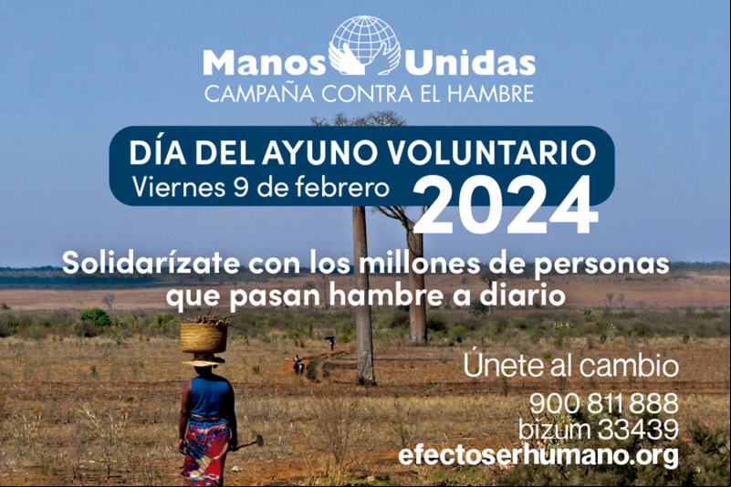 Manos Unidas ONG - Día del Ayuno Voluntario 2024 (9 de febrero)