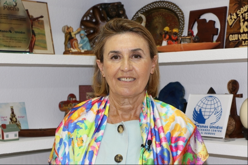 Cecilia Pilar, presidenta de Manos Unidas. Foto: Irene H. Sanjuán