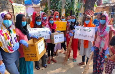 Actividades para las niñas del extrarradio de la ciudad de Patna (India). Foto:Manos Unidas 