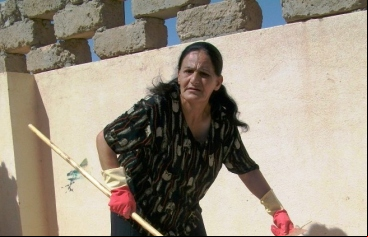 Mujer iraquí en un cursillo de medioambiente.